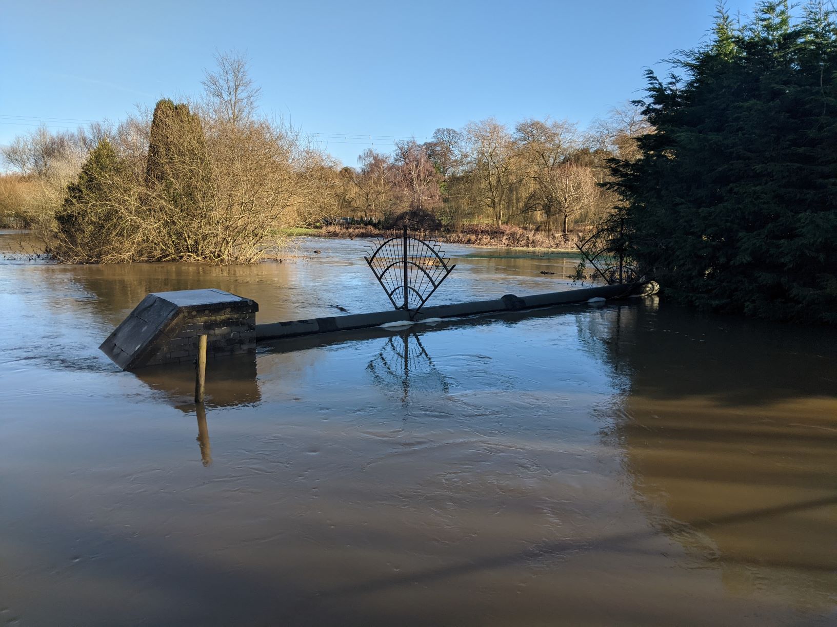 Weaver by Hankelow Mill after storm Cristoph, January 22nd